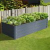 Vyvýšený záhradný záhon BestBerg VZ-800A / 800 l / 180 x 90 x 47 cm / sivá