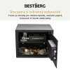 BestBerg BBSB-2C digitálny trezor / 30 x 38 x 30 cm / čierny