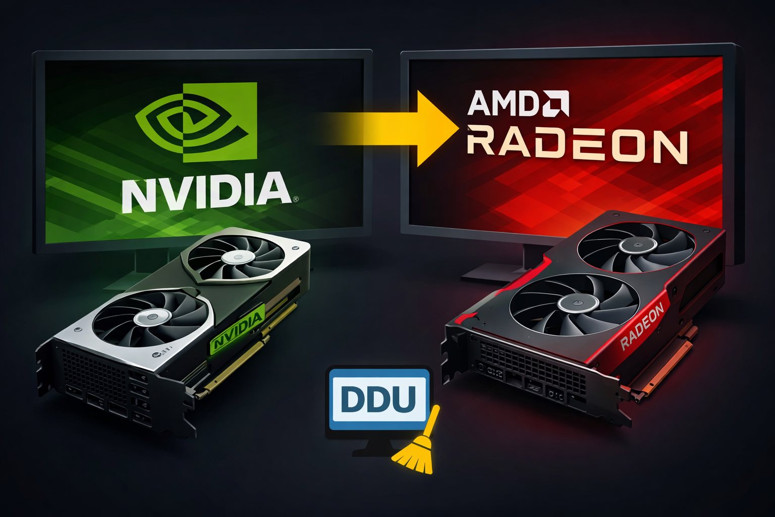 Jak kompletně odinstalovat ovladače NVIDIA a přejít na AMD Radeon (správný postup pro rok 2026)
