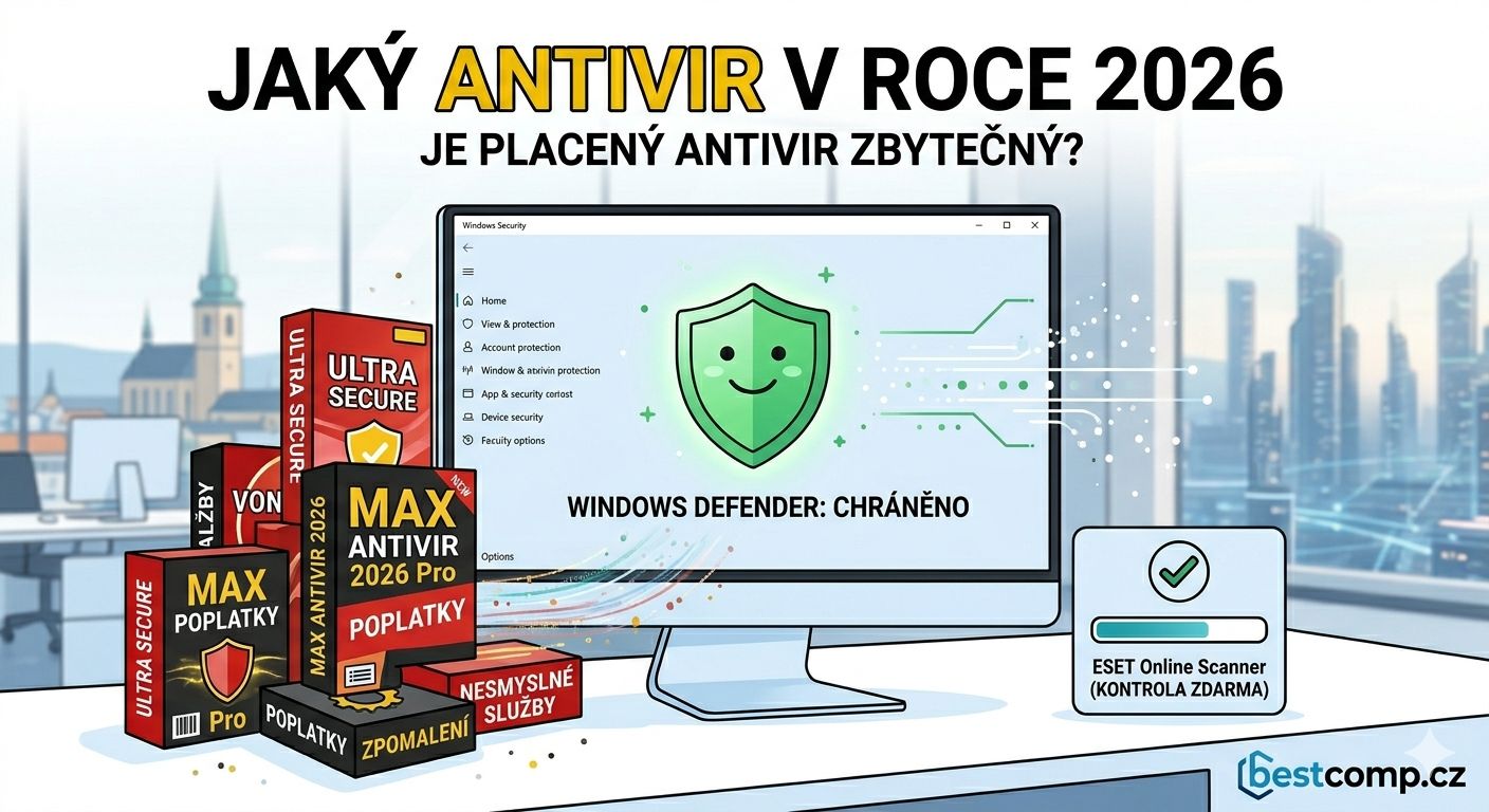 Jaký antivir v roce 2026? Stačí Windows Defender?