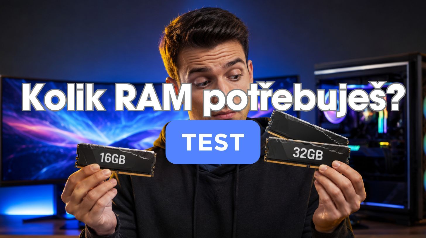 Kolik RAM v roce 2026 opravdu potřebuješ na hraní? 16GB vs 32GB v praxi