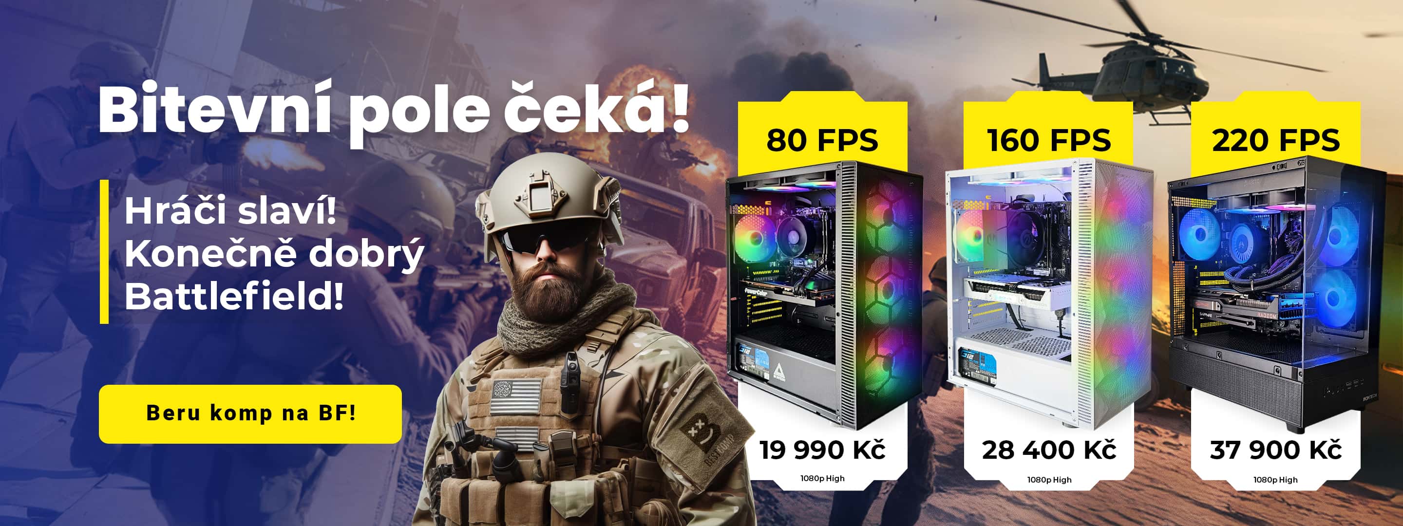 Bitevní pole v Battlefield 6 čeká! Ber komp na BF!