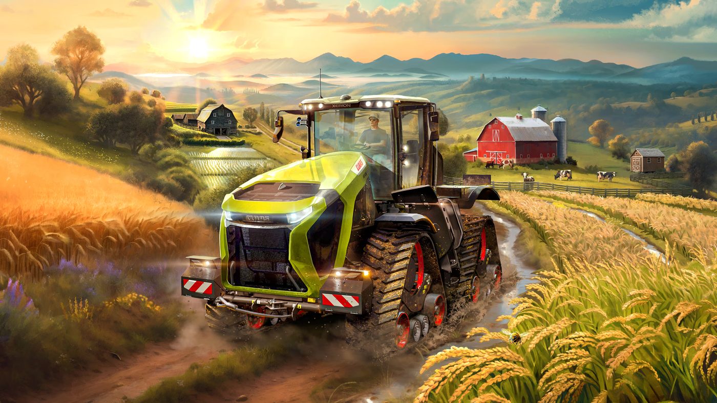 Sklizeň obilí kombajnem ve Farming Simulatoru 25 na maximální detaily