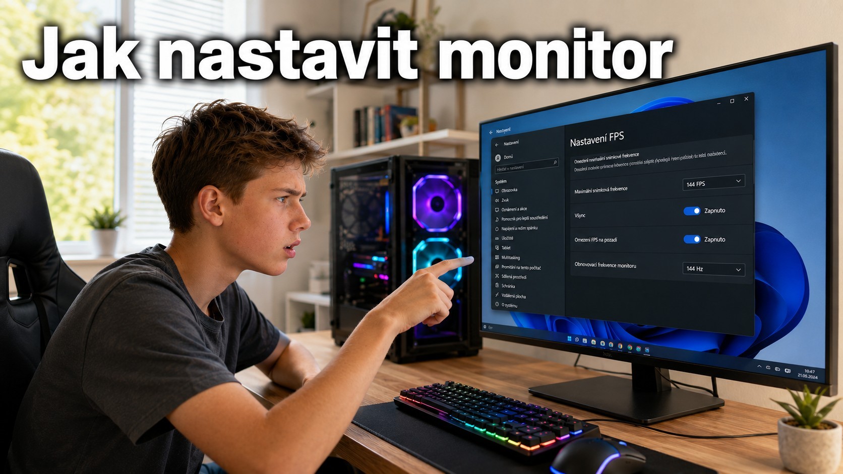 Jak nastavit Hz a FPS na herním monitoru – návod BestComp