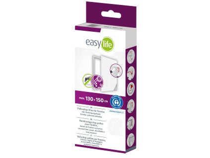 Tkanina okenní proti hmyzu a pylům 130x150 cm, bílá