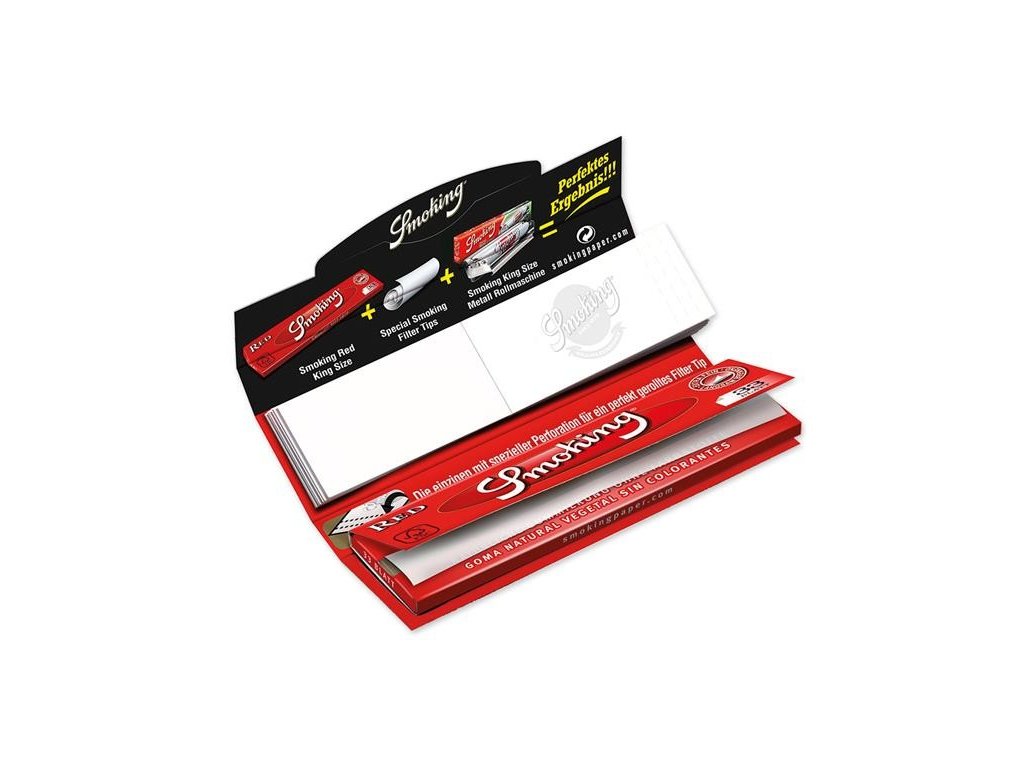 smoking red king size papier filtertips~2