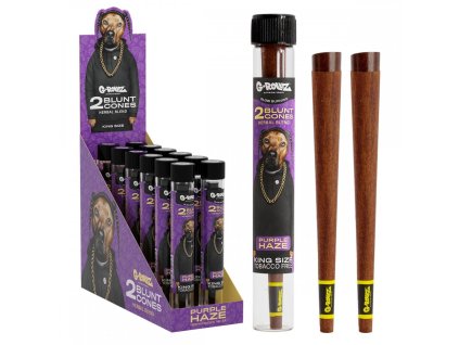 g rollz the dog terpene infused herbal blunt cones purple haze