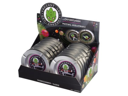 aschenbecher variant 420 aus metall o 14 cm 4 fach sortiert 16er display