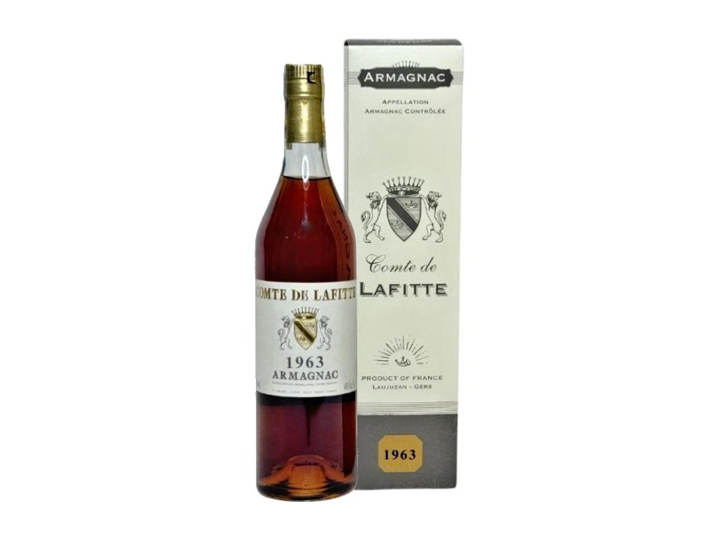 Armagnac Vintage 1963 v dárkové krabičce (Comte Lafitte)