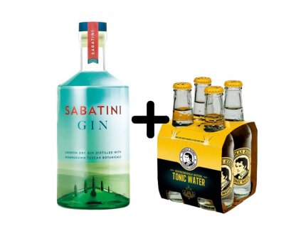 Sabatini Gin 0,7 l + 4x tonic ZDARMA