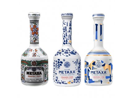 Metaxa Grande Fine Collector's Edition set 3x