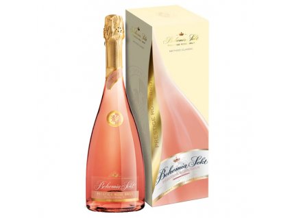 Bohemia Sekt Prestige Rosé Brut v kartonku