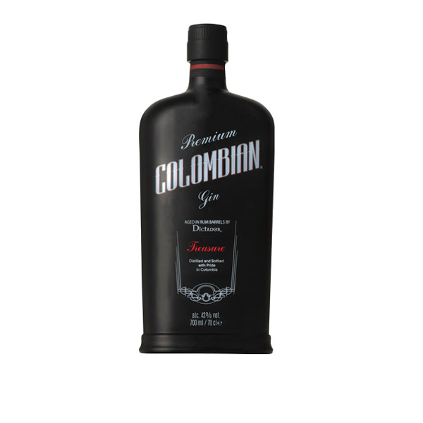 Dictador Colombian Aged Gin Treasure Black 43% 0,7l (čistá flaša)