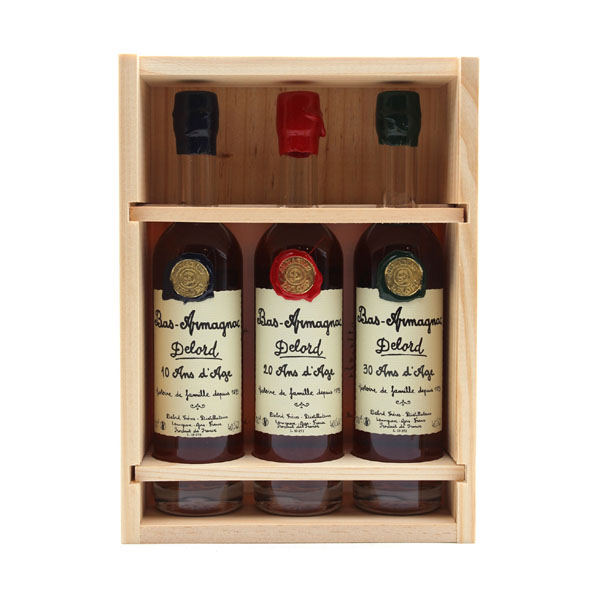 Armagnac-Delord 10 20 30 Ans 3 x 0,2 l (set)