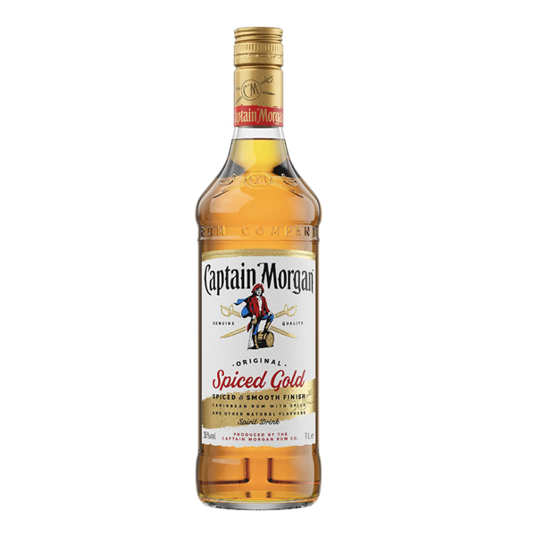 Captain Morgan Spiced 1 l (holá láhev)