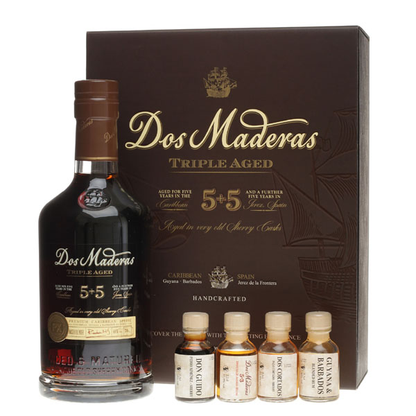 Rum Dos Maderas P.X. 5+5 0,7 l + degustační sada