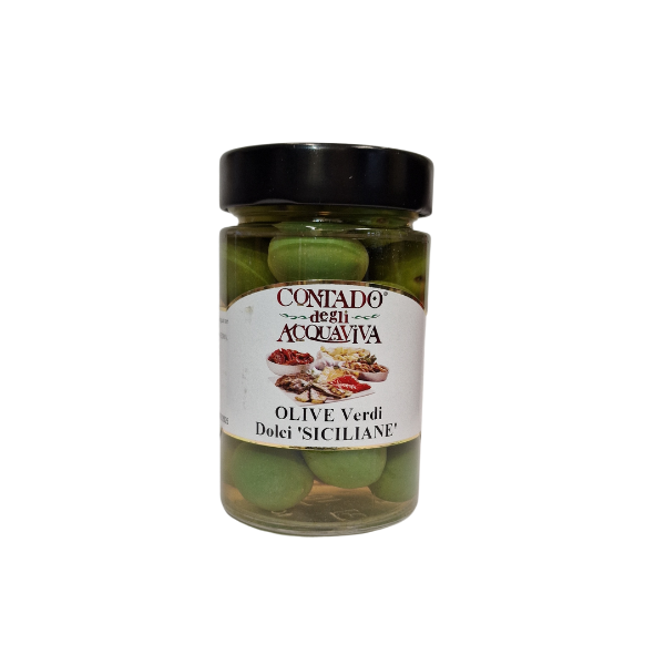 Contado Sicilské olivy s peckou 190 g Contado Sicilské olivy s peckou 190 g