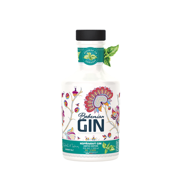 Bohemian Kopřivový Gin L.E. 45% 0,5 l (holá láhev)