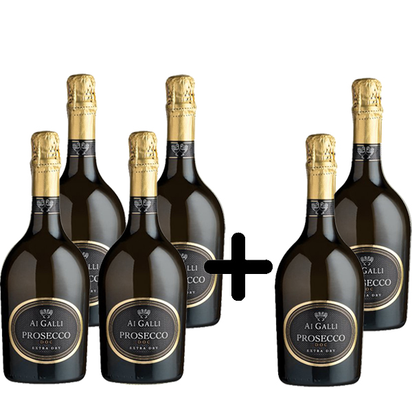 Prosecco Ai Galli DOC Extra Dry 4+2 ZDARMA