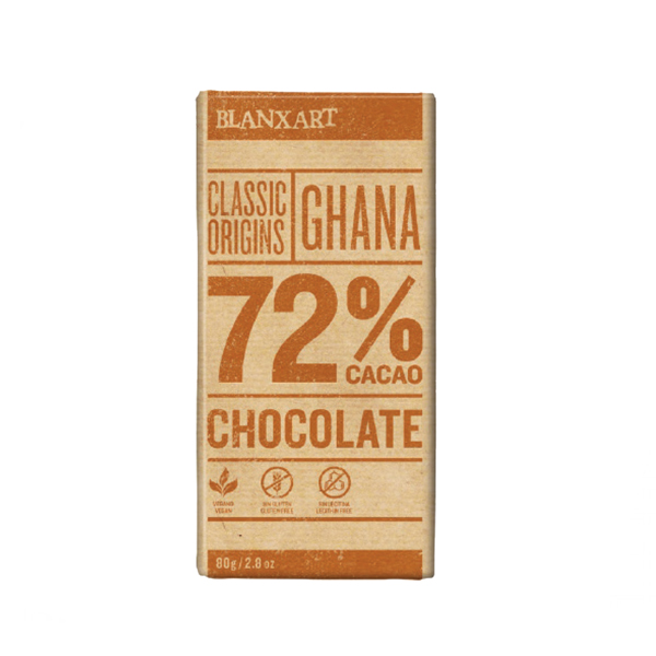 Blanxart tmavá čokoláda Ghana 72% 80 g