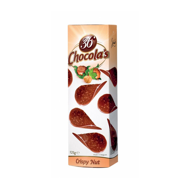 Chocola´s čokoládové chipsy s oříšky 125 g