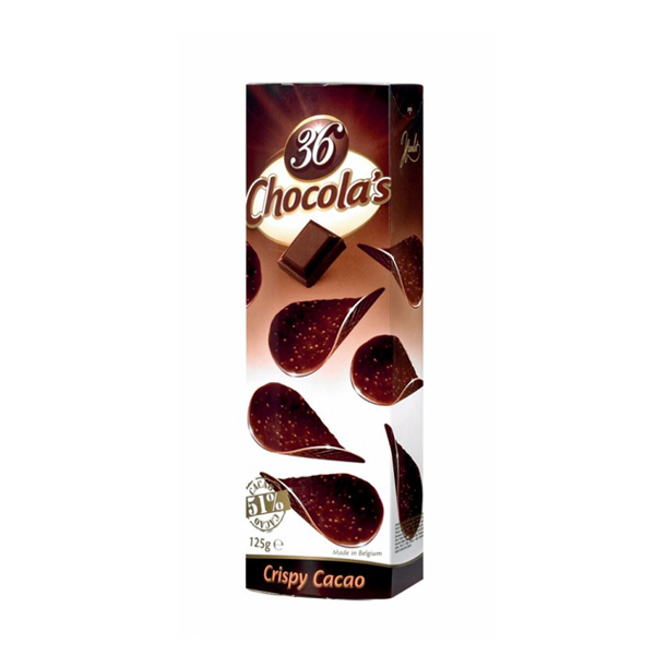 Chocola´s chipsy z tmevé čokolády s oříšky 125 g