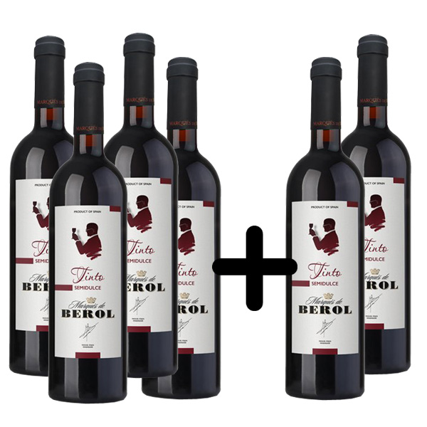 Marqués de Berol Tinto Semidulce 0,75 l 4+2 ZDARMA