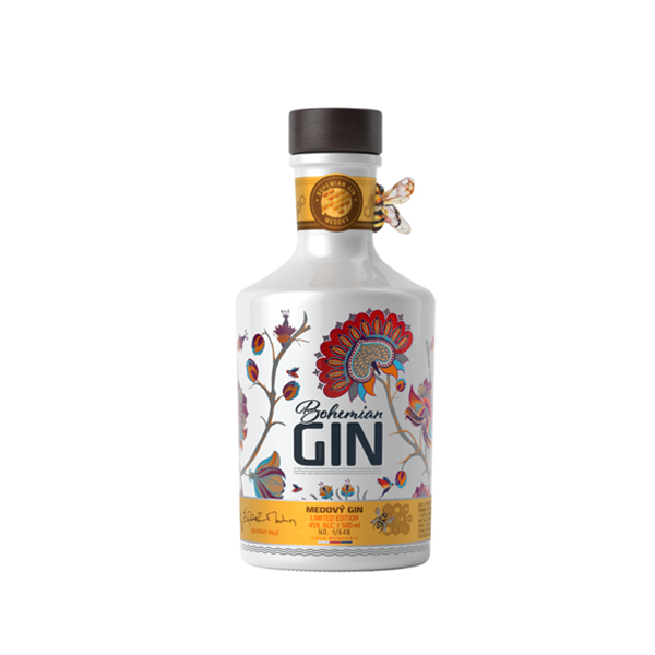 Žufánek Bohemian Gin medový 45% 0,5 l (holá láhev)