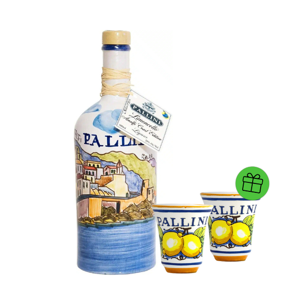 Pallini Limoncello Ceramic Amalfi Coast Edition 28% 0,5 l (karton)