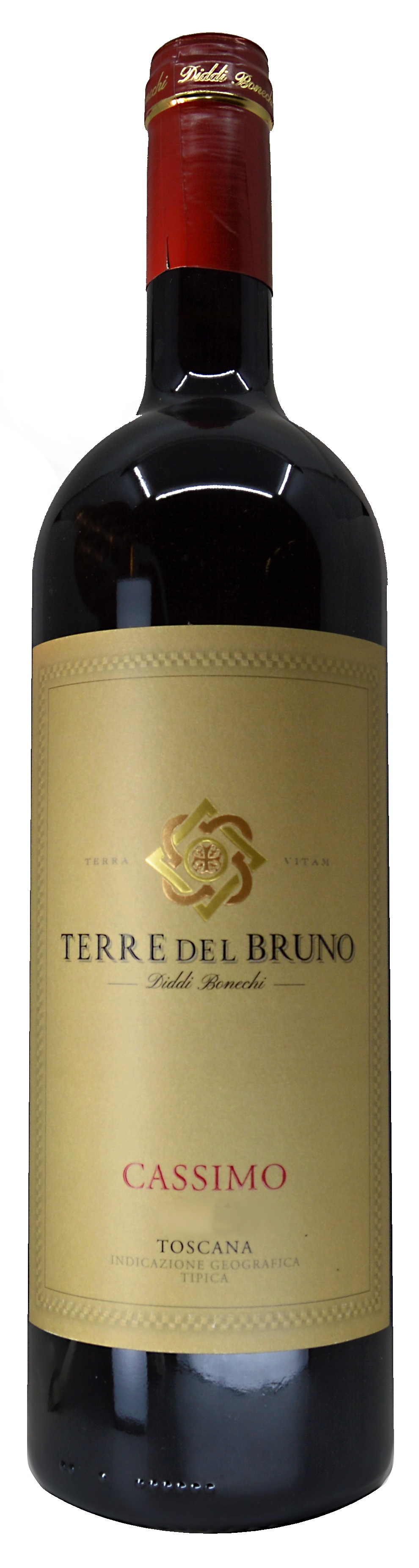 Červené víno z Toskánska Cassimo 2019, Terre del Bruno, 0,75l (dříve Gorgoli)