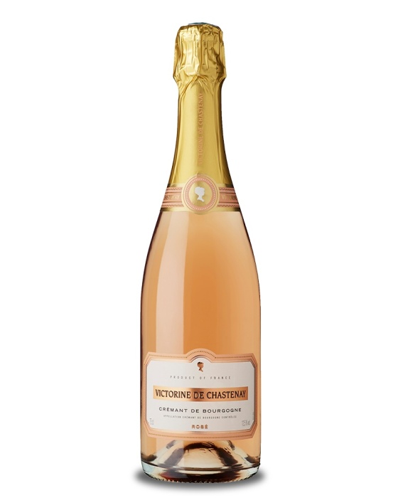 Růžový Crémant de Bourgogne rosé Brut de Chastenay