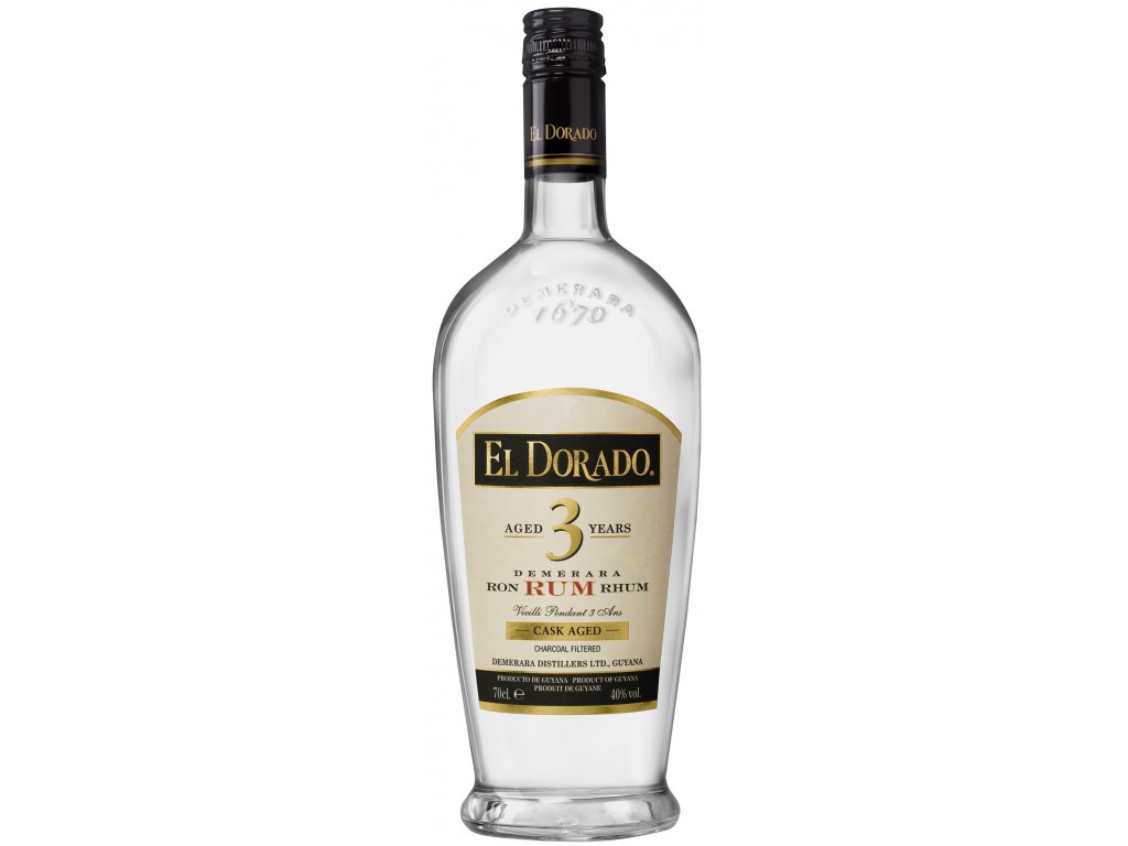 El Dorado 3 letý 40% 0,7l (čistá flaša)