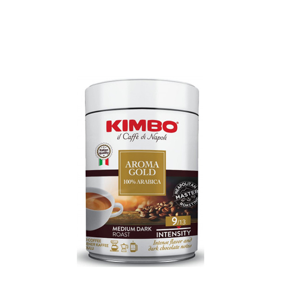 Kimbo Arabica mletá káva v plechu 250 g