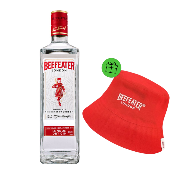 Beefeater London dry gin 40% 1 l (holá láhev)
