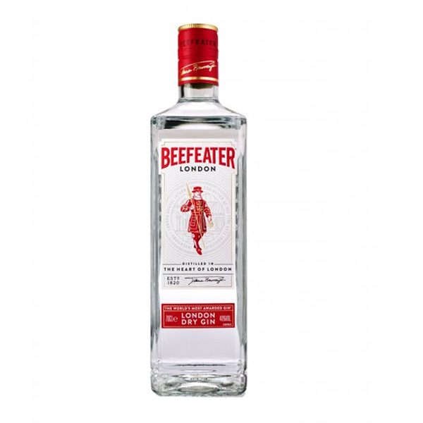 Beefeater London dry gin 40% 1 l (holá láhev)