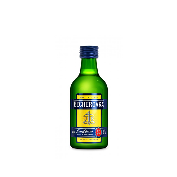 Becherovka 38% 0,05 l (holá láhev)