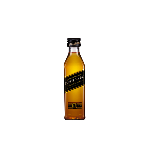 Johnnie Walker Black Label 0,05 l (holá láhev)