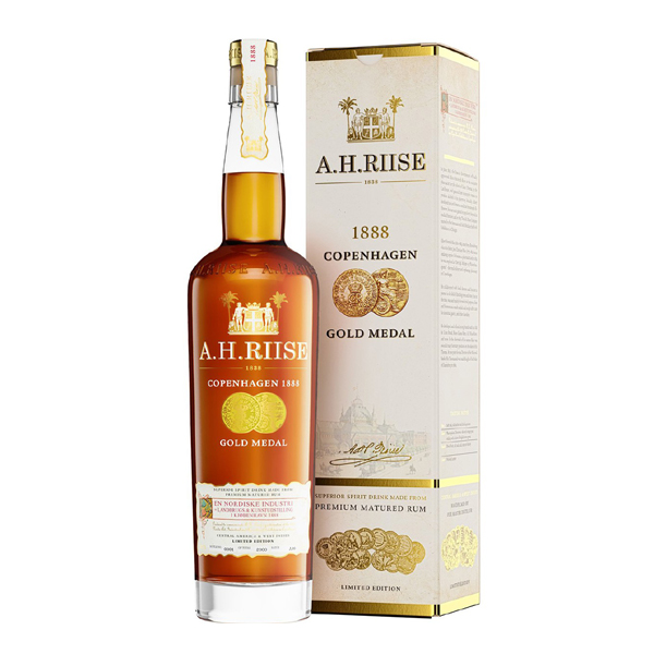 A. H. Riise 1888 Copenhagen Gold Medal Rum 40% 0,7 l (holá láhev)