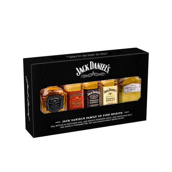 Jack Daniel´s Family Mini 39% 5 x 0,05 l (set)