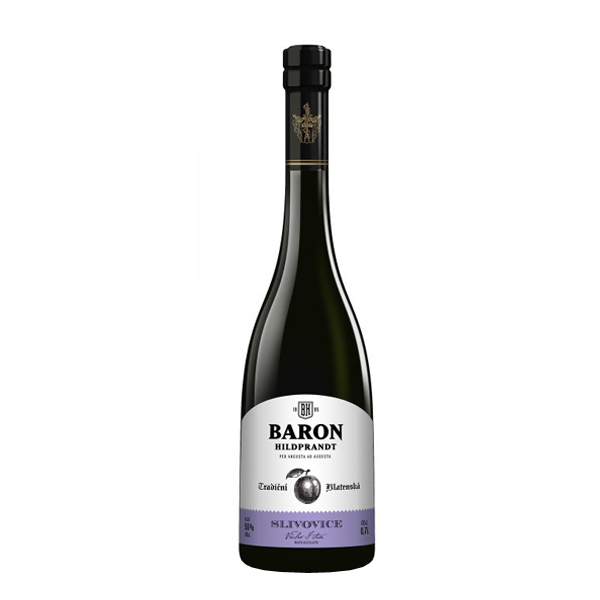 Baron Hildprandt Slivovice 50% 0,7 l (holá láhev)