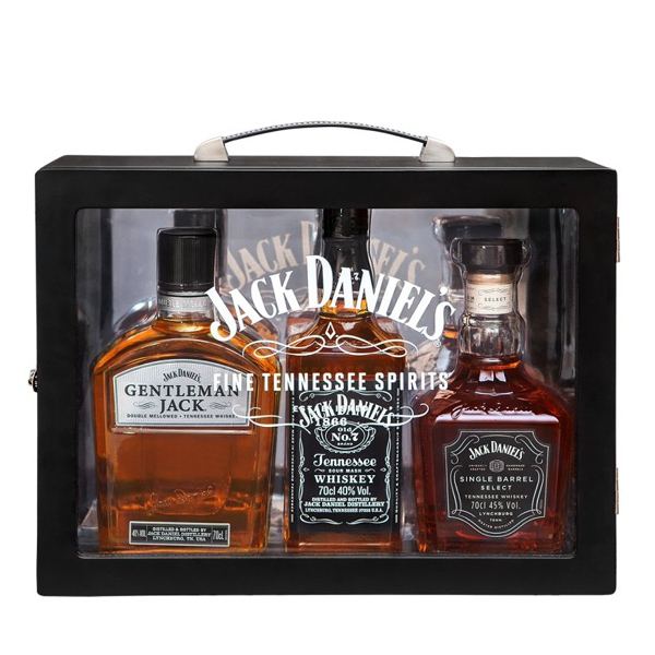 Jack Daniel's dárkový kufr 3x0,7 l