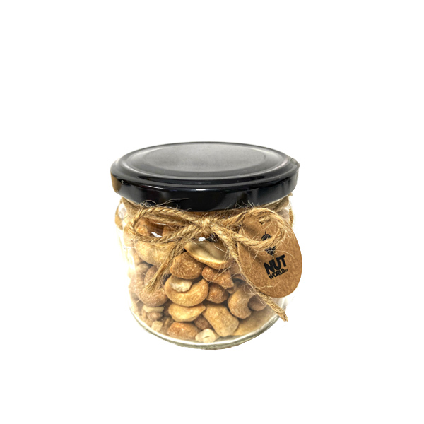 Ořechy Deluxe ve skle - kešu pražené, solené 180 g
