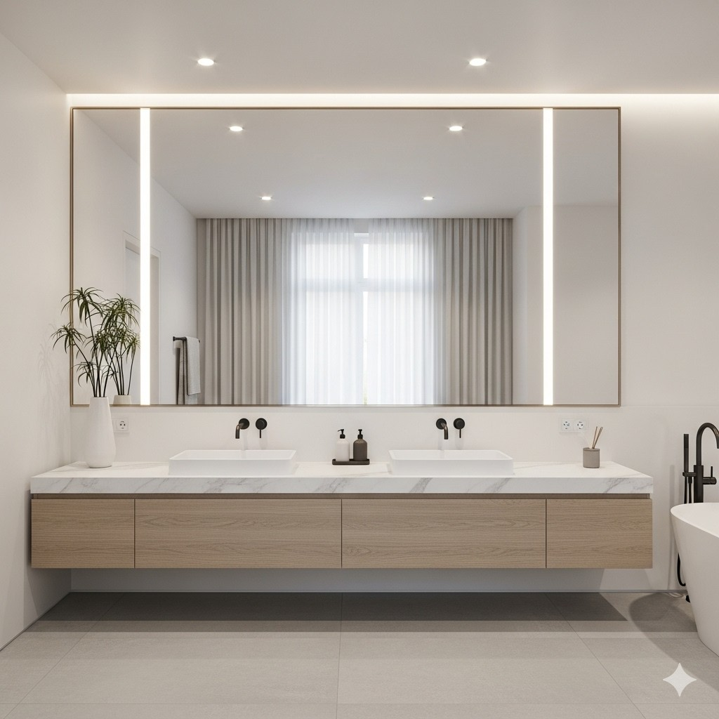 Výběr zrcadla do koupelny: 5 klíčových faktorů