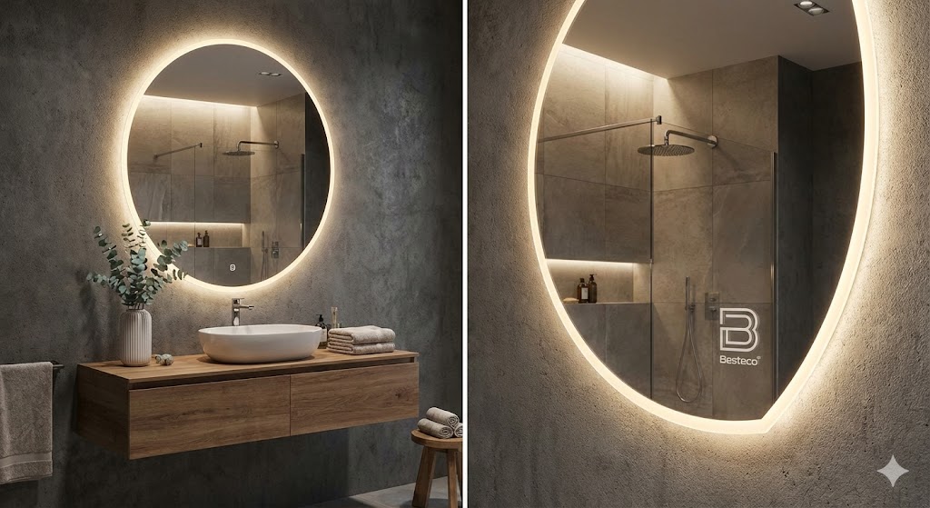 Zrcadla Besteco: Spojení prémiové kvality a moderního designu, které rozzáří vaši koupelnu