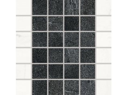 RAKO VEIN WDM06233 vícebarevná mozaika 30x30 cm imitace kamene s jemným žilkováním detail na síti