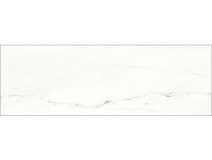 Lesklý obklad Rako Vein bílý 30x90 cm imitace mramoru v koupelně