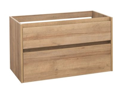 Koupelnová skříňka pod umyvadlo EBS DUOMO 81 cm, dekor dub Riviera, tiché dovírání, kód DUOMO81DBU