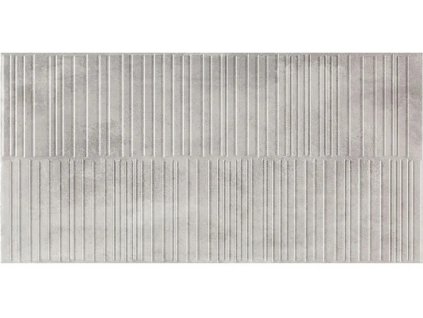 Šedý reliéfní obklad imitace betonu EBS Essen Ash RLV 45x90 cm v moderní koupelně