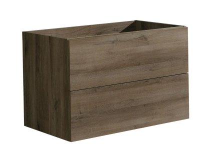 EBS Koupelnová Skříňka KUBA Závěsná Pod Umyvadlo 81x46 cm, Provedení Bílá Lesklá, 2x Zásuvka BLUM Soft-Close/Push-Open, Kód KUBA81BBU