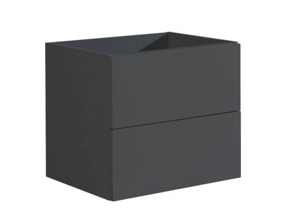 EBS Koupelnová Skříňka KUBA Závěsná Pod Umyvadlo 61x46 cm, Provedení Bílá Lesklá, 2x Zásuvka BLUM Soft-Close/Push-Open, Kód KUBA61BBU